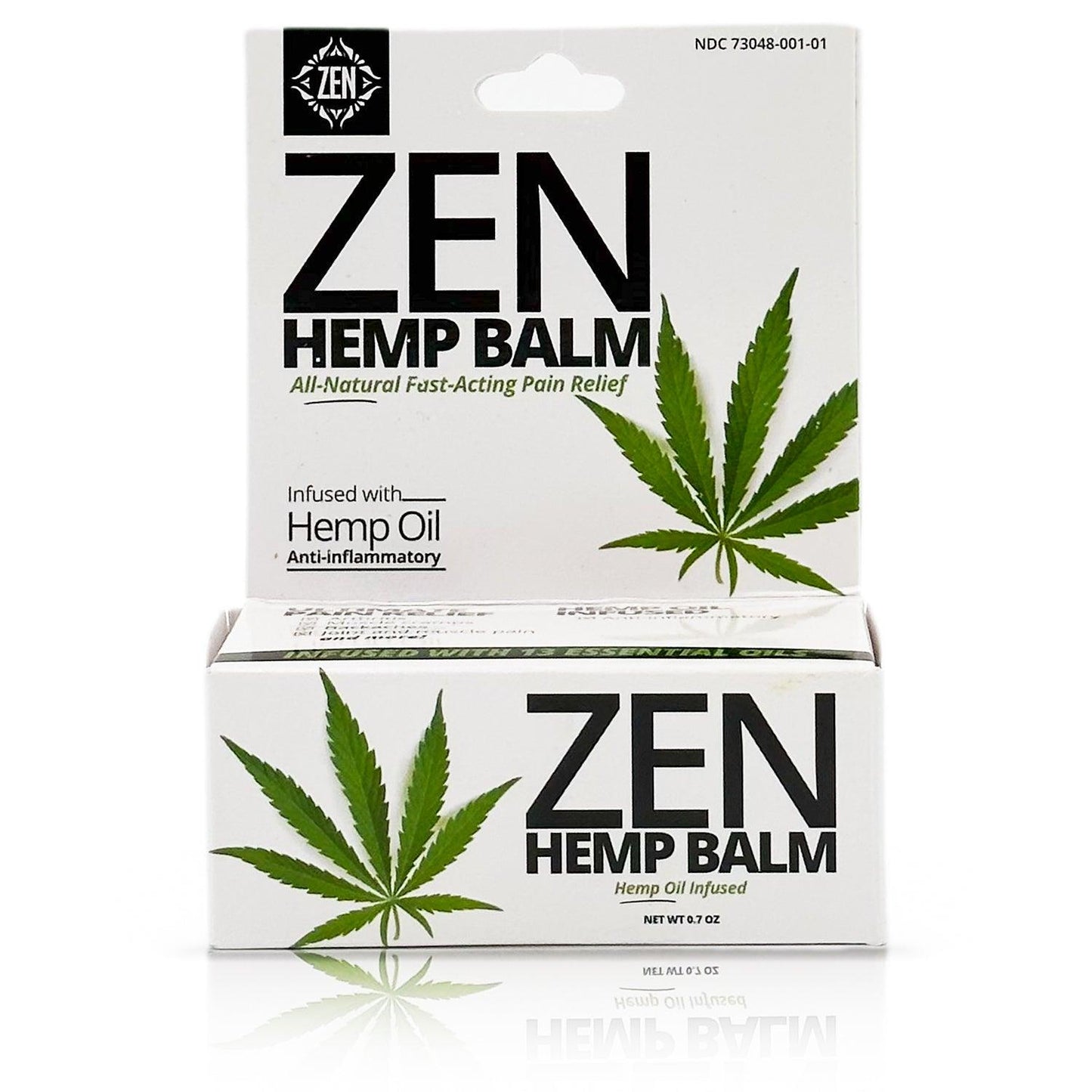 ZEN Hemp Balm All-Natural Fast-Acting Pain Relief 0.7 Oz | BEST BY 11/25 - Home Revival Shop