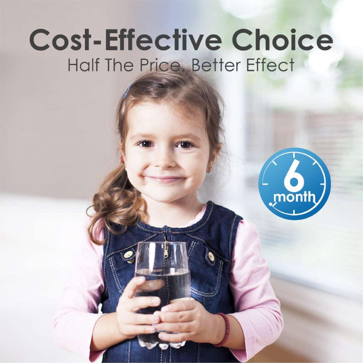 Waterdrop XWF Refrigerator Water Filter offers a cost-effective, 6-month solution for clean water, ideal for families and everyday use.