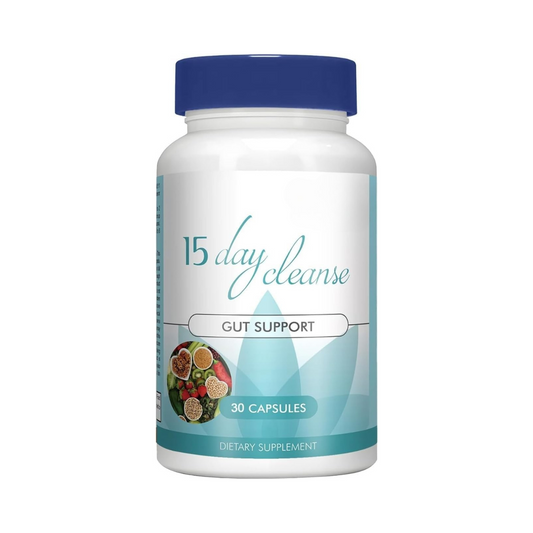 15 Day Cleanse – Gut & Colon Detox Supplement with Senna, Cascara & Psyllium Husk – 30 Capsules