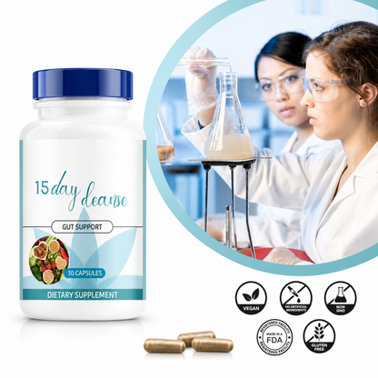 BIYODE Gut Support Supplement 15-Day Cleanse, 30 Caps