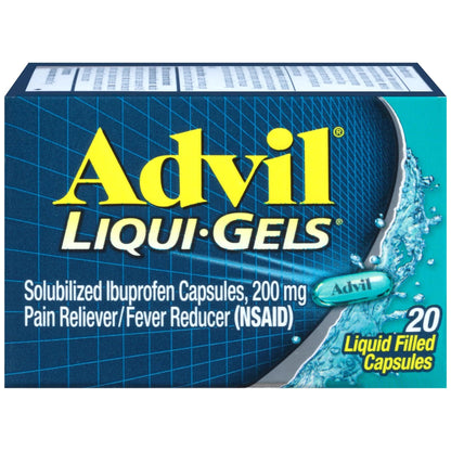 advil liqui-gels ibuprofen 200 mg | 20 ct (2 pack) | BEST BY 12/22 - Home Revival Shop