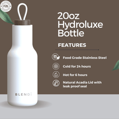 Vaso térmico de acero inoxidable Hydroluxe de 20 oz