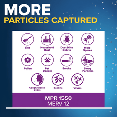 Filtrete air filter features particles capture