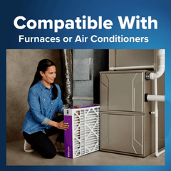 HVAC system with air filter installation