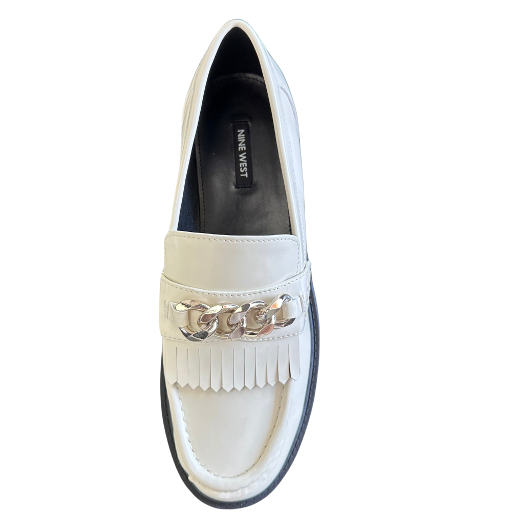Nine West Women’s Slip-On Round Toe Casual Loafers Off-White | Size 11