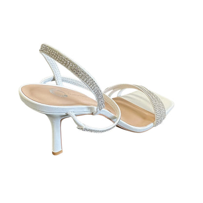 Journee Collection Coraa Womens Rhinestone High Heel Sandals - Size 9.5