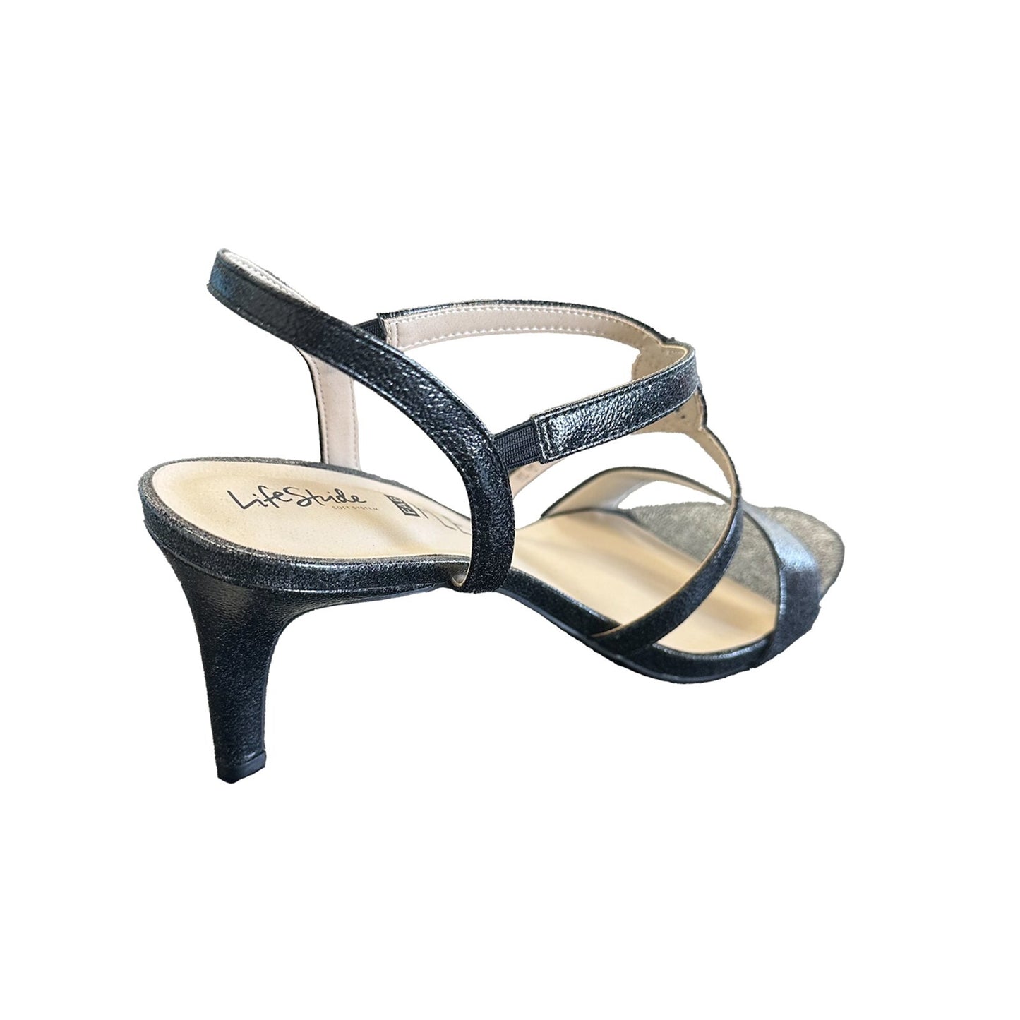 LifeStride Mingle Women's Strappy Pumps, Faux Leather Black - Size 11