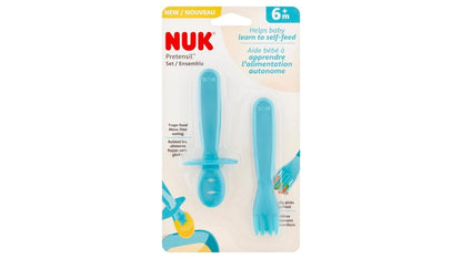 NUK Baby Utensil Set - Soft-Bite Spoons, Pretensil Set & Kiddy Cutlery (3-Pack)
