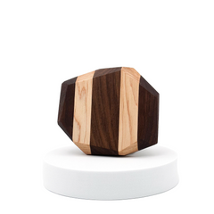 Coaster Set in Black Walnut & Maple,  4 Ct. - The Iron Roots Designs, California