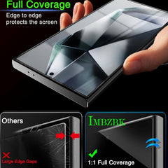 IMBZBK 3 Pack Tempered Glass Screen & Camera Protector for Samsung Galaxy S24 Ul