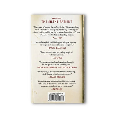 The Silent Patient by Alex Michaelides - Hardcover Thriller Novel, 336 Pages