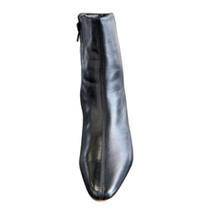 Journee Collection Hydra - Genuine Leather Bootie, Black - Size 9