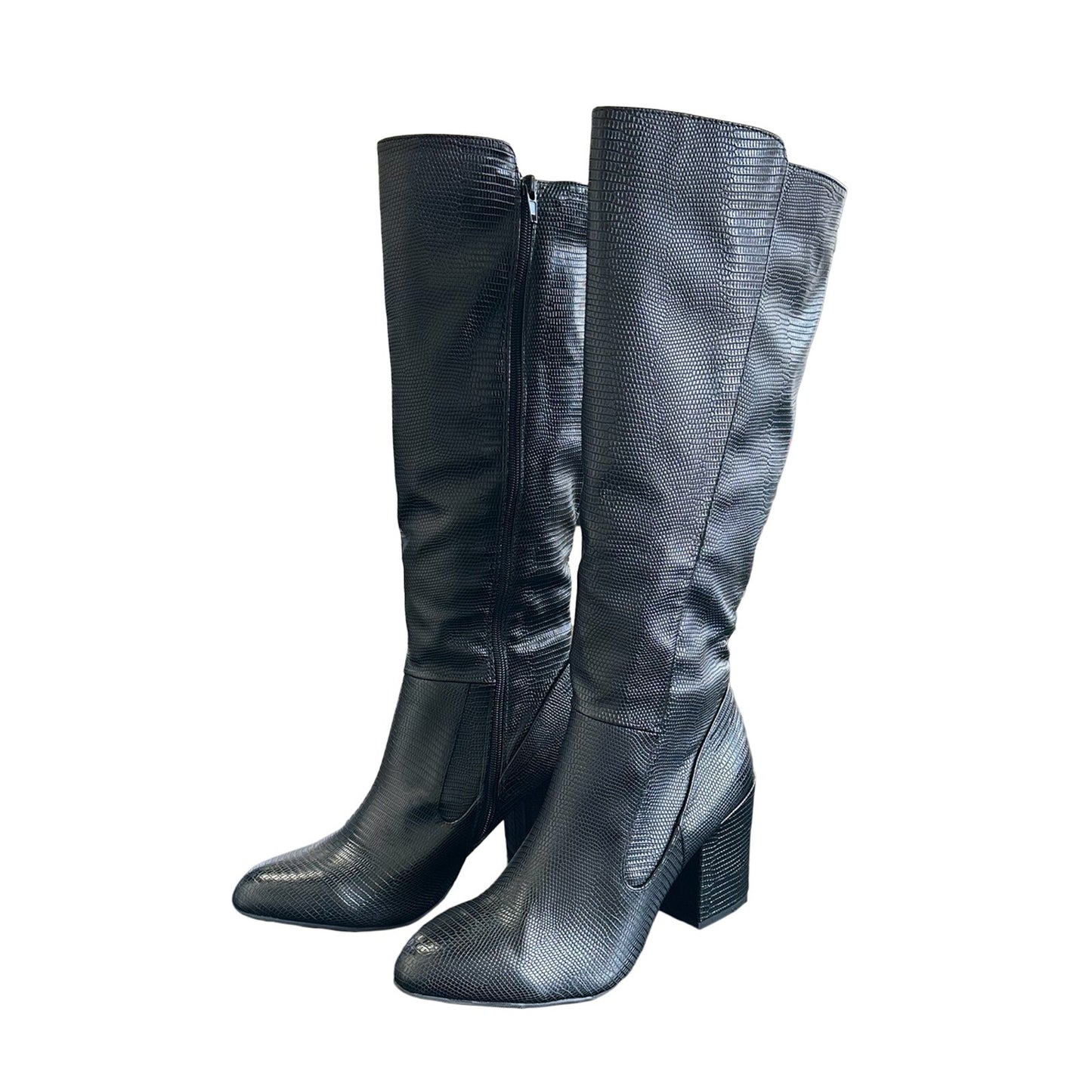 Journee Collection Womens Tavia Tru Comfort Foam Block Heel Knee High Boots - 9