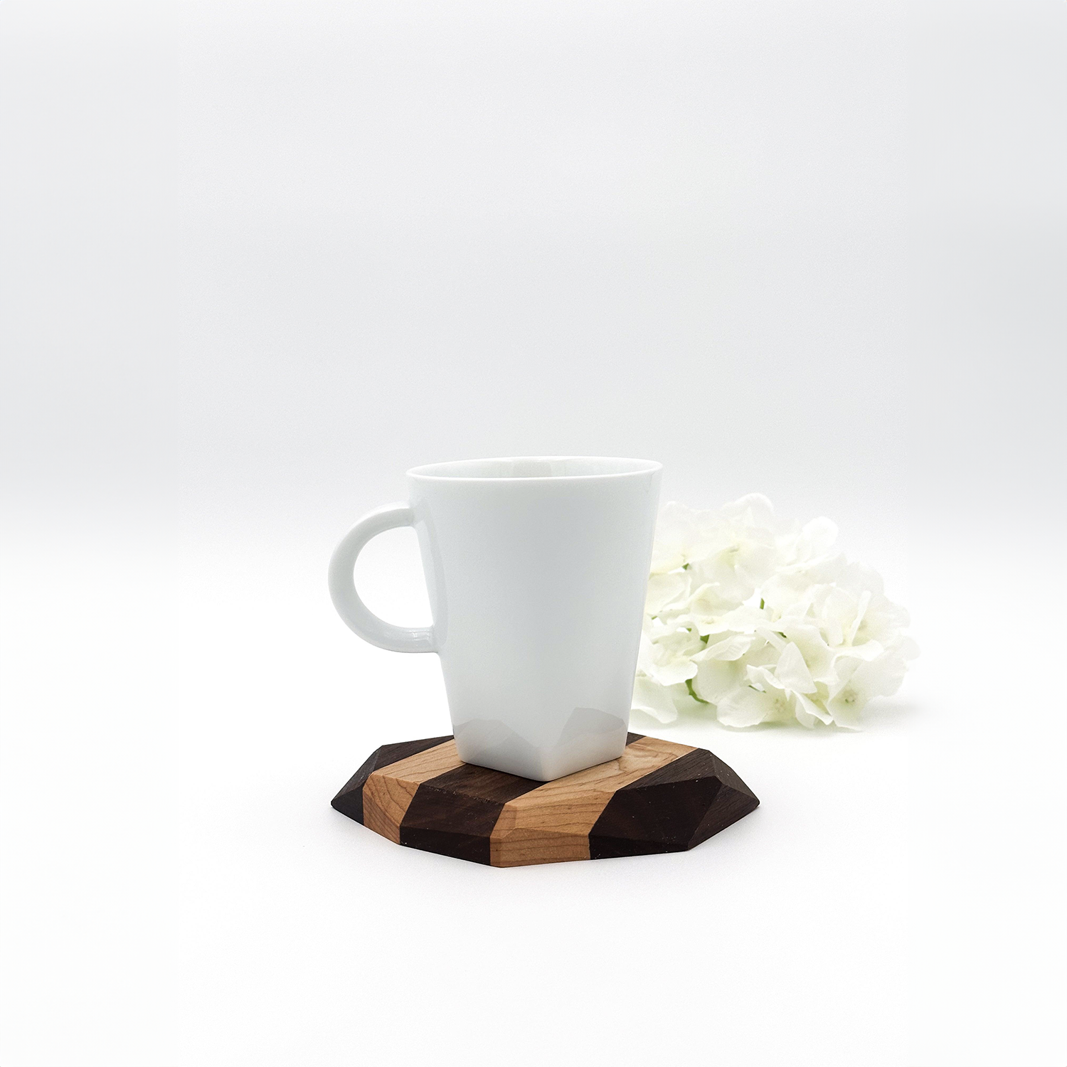 Coaster Set in Black Walnut & Maple,  4 Ct. - The Iron Roots Designs, California
