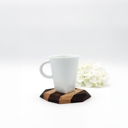 Coaster Set in Black Walnut & Maple,  4 Ct. - The Iron Roots Designs, California