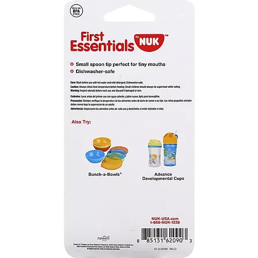 NUK Baby Utensil Set - Soft-Bite Spoons, Pretensil Set & Kiddy Cutlery (3-Pack)