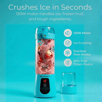 BLENDi Pro+ Ice Crushing Portable Blender, 17 oz USB-C
