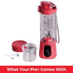 BLENDi Pro+ Ice Crushing Portable Blender, 17 oz USB-C