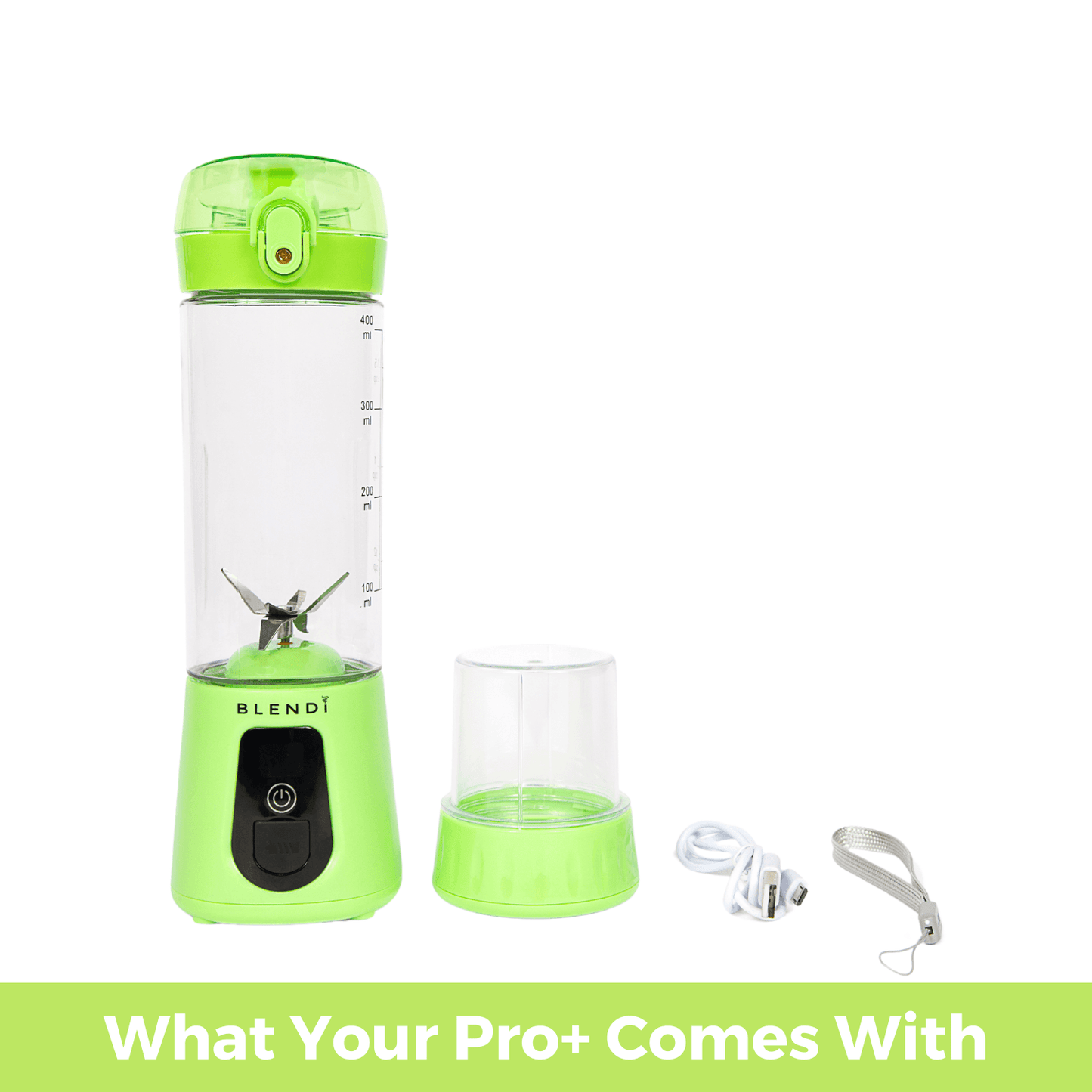 BLENDi Pro+ Ice Crushing Portable Blender, 17 oz USB-C