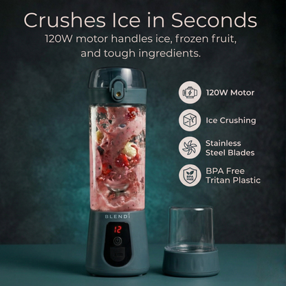 BLENDi Pro+ Ice Crushing Portable Blender, 17 oz USB-C