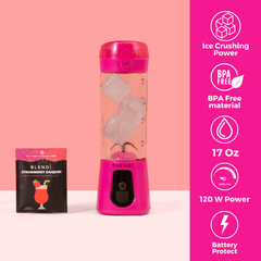 BLENDi Pro+ Ice Crushing Portable Blender, 17 oz USB-C