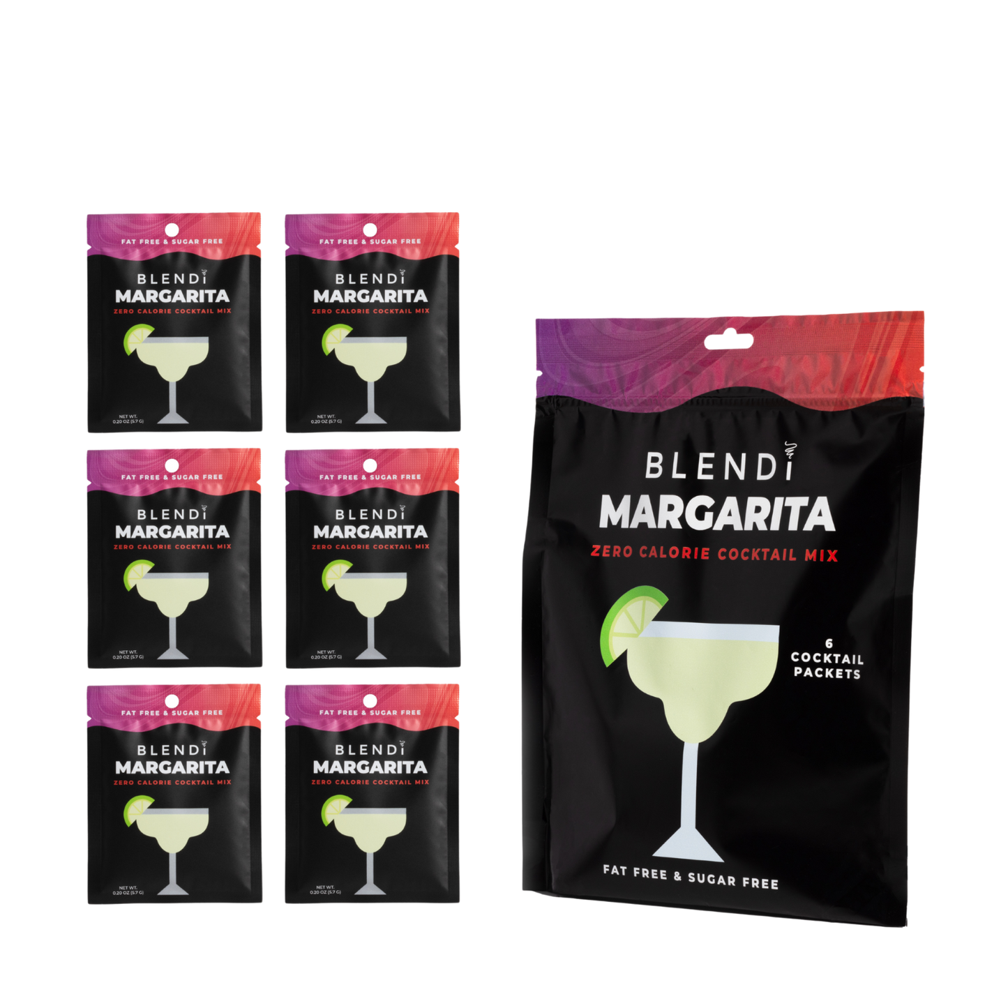 Skinny Mocktail Mixers Zero-Calorie Drink Mix, 6 Ct