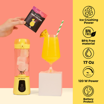 BLENDi Pro+ Ice Crushing Portable Blender, 17 oz USB-C