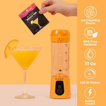 BLENDi Pro+ Ice Crushing Portable Blender, 17 oz USB-C