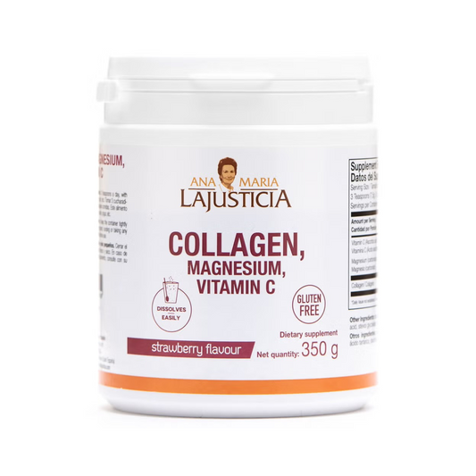 Collagen with Magnesium & Vitamin C, Strawberry - 350g | Ana Maria Lajusticia