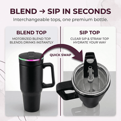 BLENDi Steel Insulated Portable Blender, 21 oz USB-C