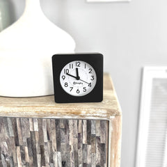 Bagby CLASSIC Reloj Despertador Silencioso de Madera