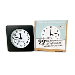 Bagby CLASSIC Reloj Despertador Silencioso de Madera