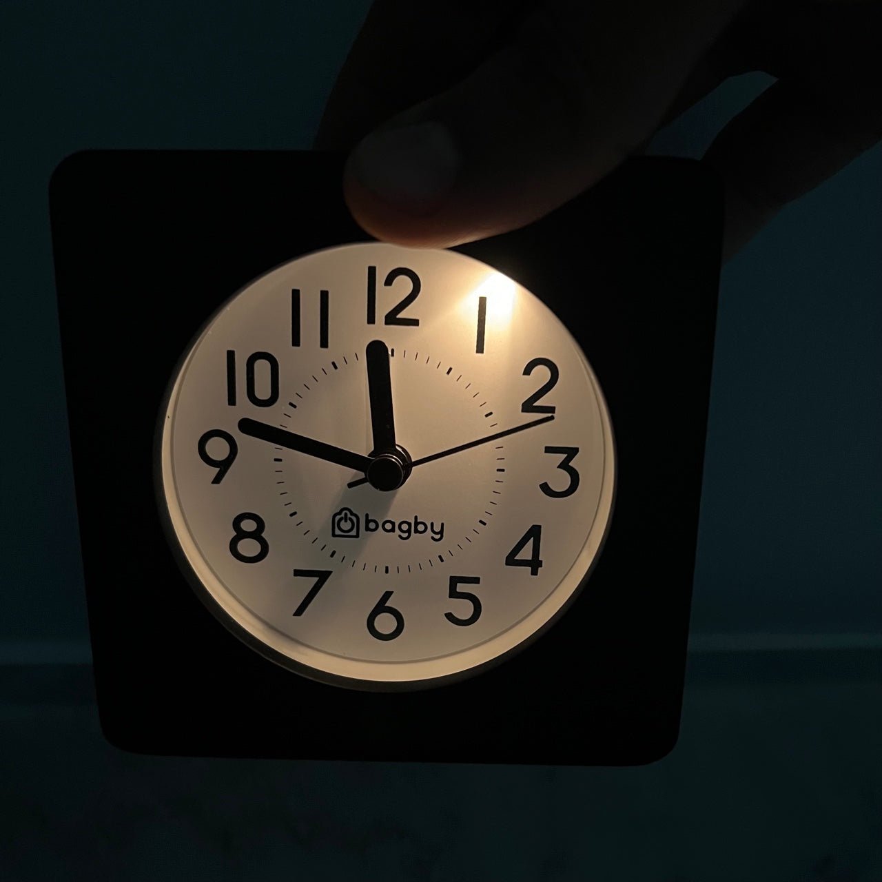 Bagby CLASSIC Reloj Despertador Silencioso de Madera