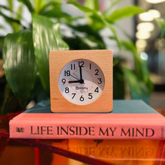 Bagby CLASSIC Reloj Despertador Silencioso de Madera