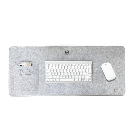 Bagby MAT Desk Pad With Phone Pocket, 27.5 x 11.8 in.