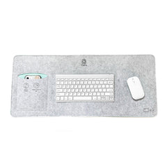Alfombrilla de escritorio Bagby MAT con bolsillo para teléfono, 69,85 x 30 cm.