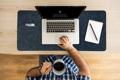 Bagby MAT Desk Pad With Phone Pocket, 27.5 x 11.8 in.