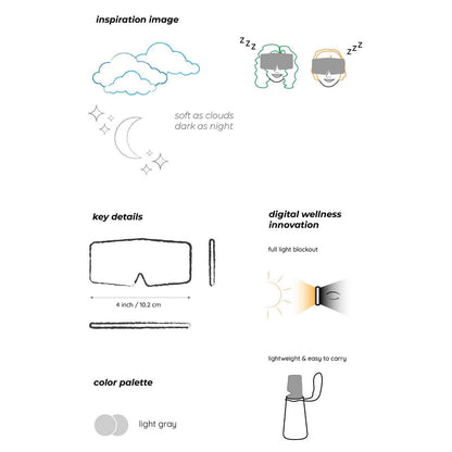 Bagby NIGHT Blackout Sleep Mask with Travel Bag