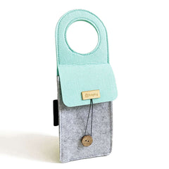 Bagby sleeping phone case with phone on a desk