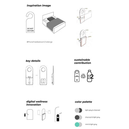 Design sketch for phone holder