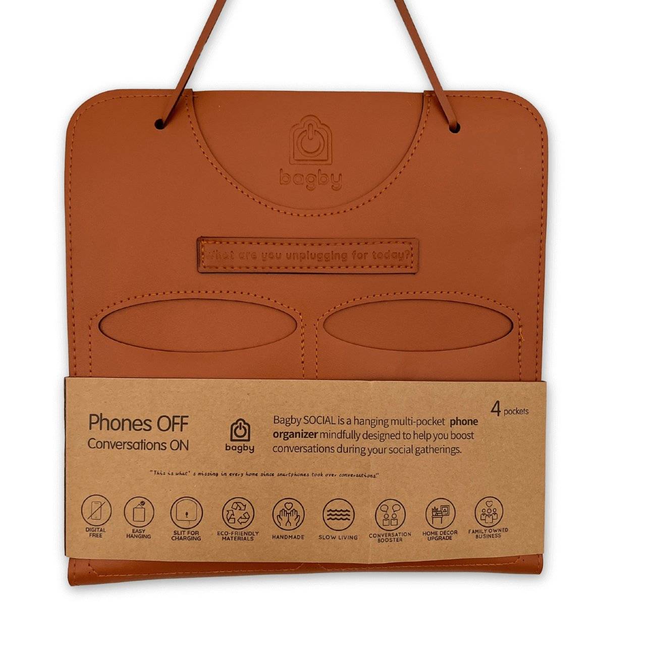 4-Pocket Vegan Leather Phone Holder by Bagby SOCIAL
