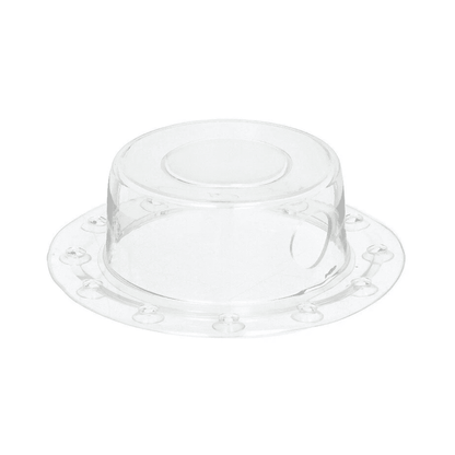 Clear bathtub overflow drain cover