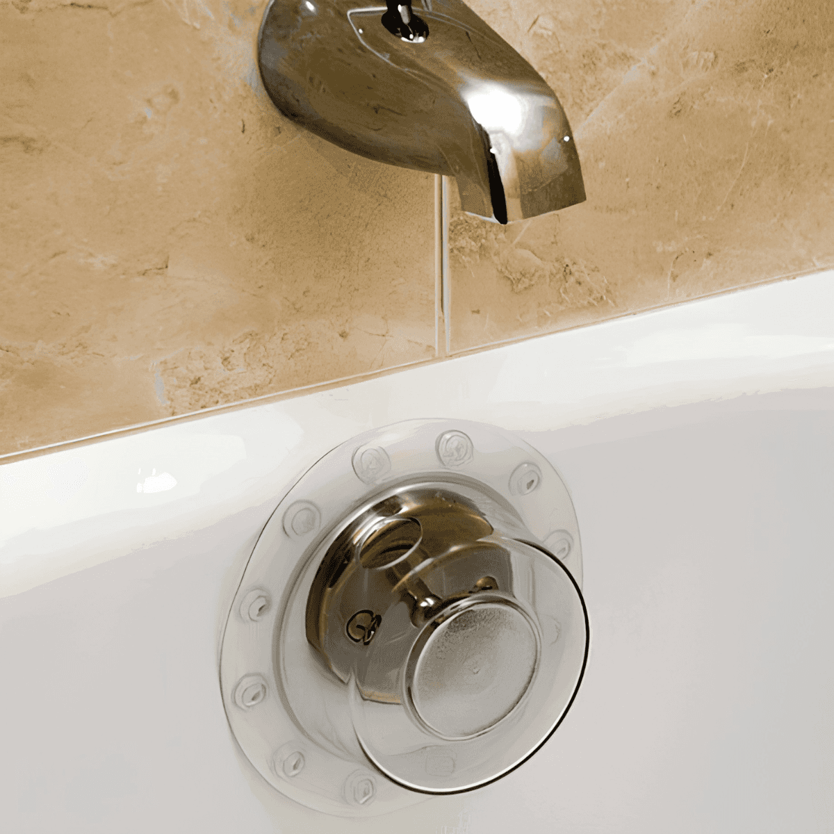 Bathtub drain with metal overflow cover