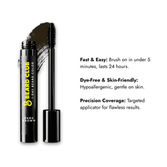 Dark Brown beard color stick with brush for grooming