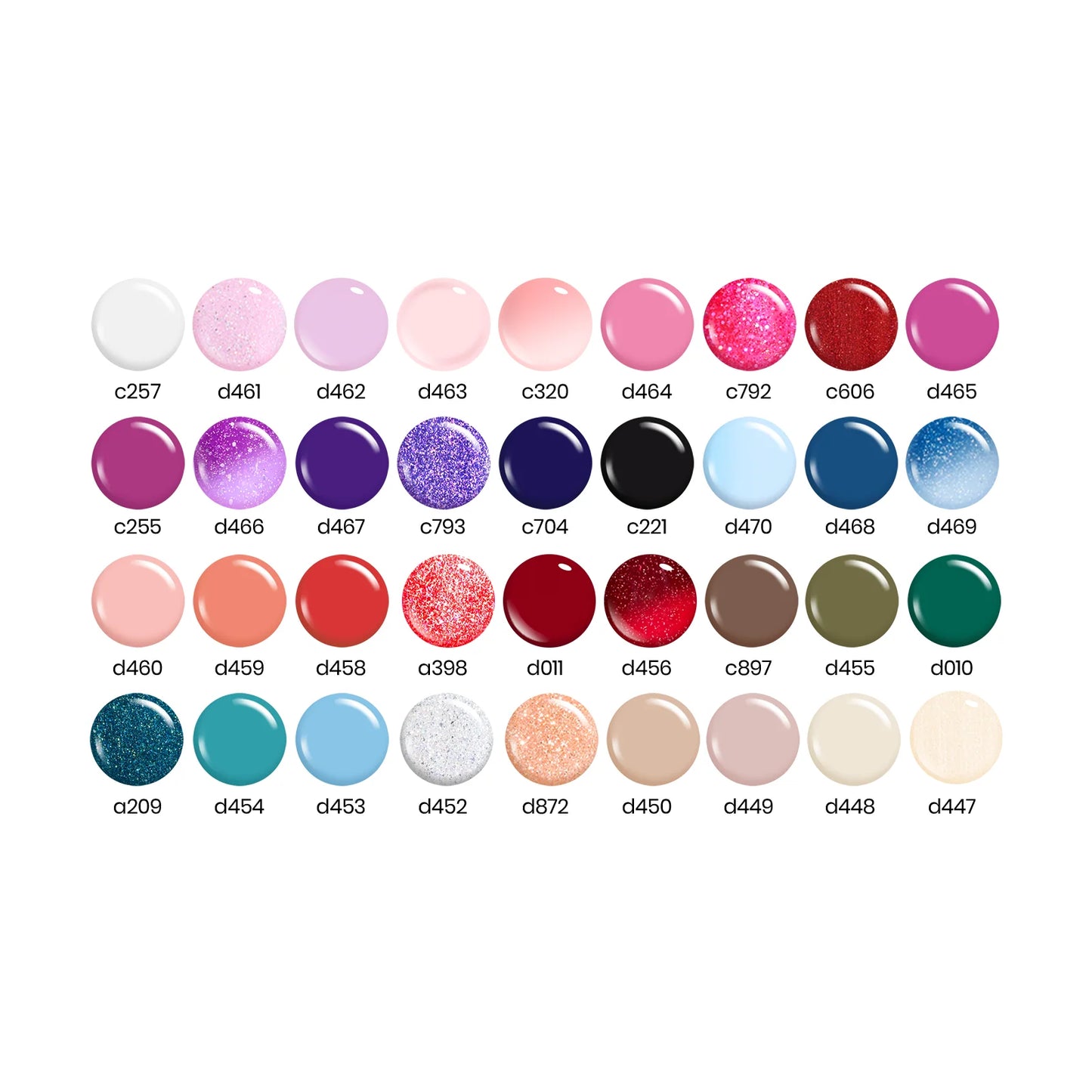 Beetles Gel Nail Polish Set 36 Colors, Winter Gift Set