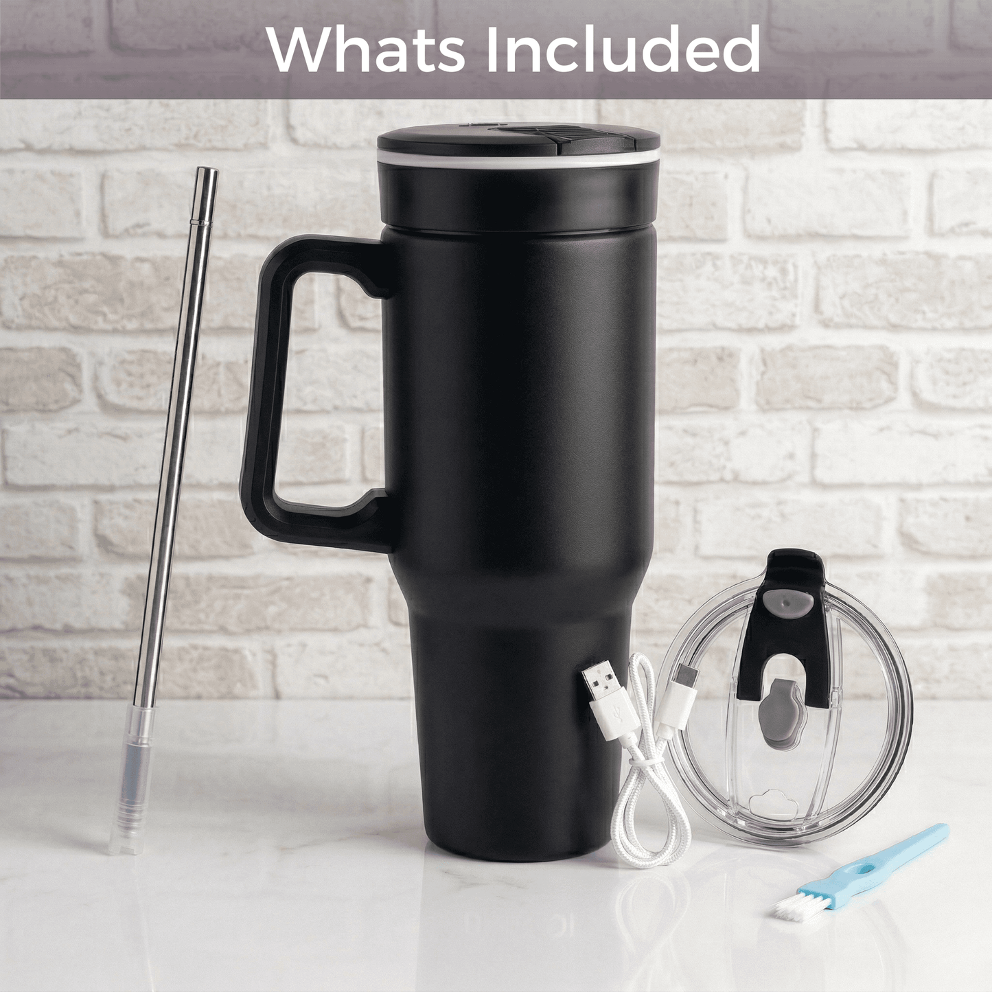 BLENDi Steel Insulated Portable Blender, 21 oz USB-C