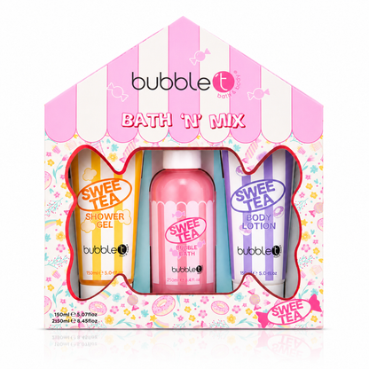 Bubble T Bath Gift Set, Swee Tea Bath N Mix, 3-Piece