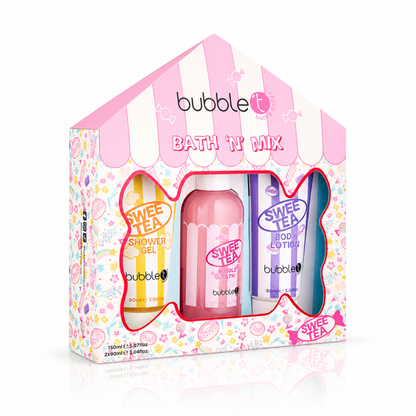 Bubble T Bath Gift Set, Swee Tea Bath N Mix, 3-Piece