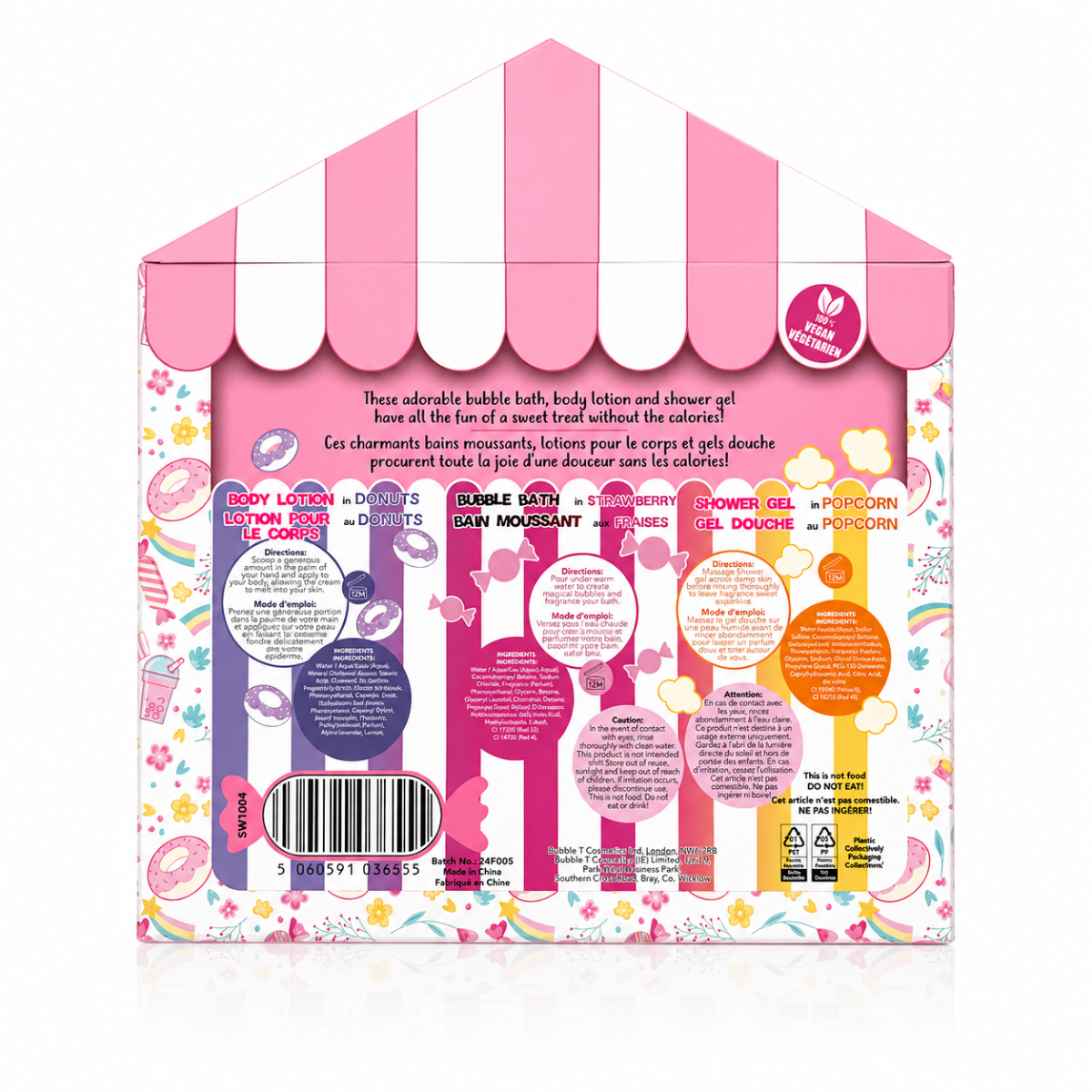 Bubble T Bath Gift Set, Swee Tea Bath N Mix, 3-Piece