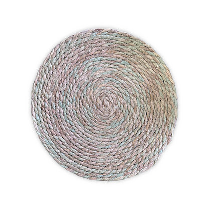 Round Charger, Woven Cattail Grass - DSC
